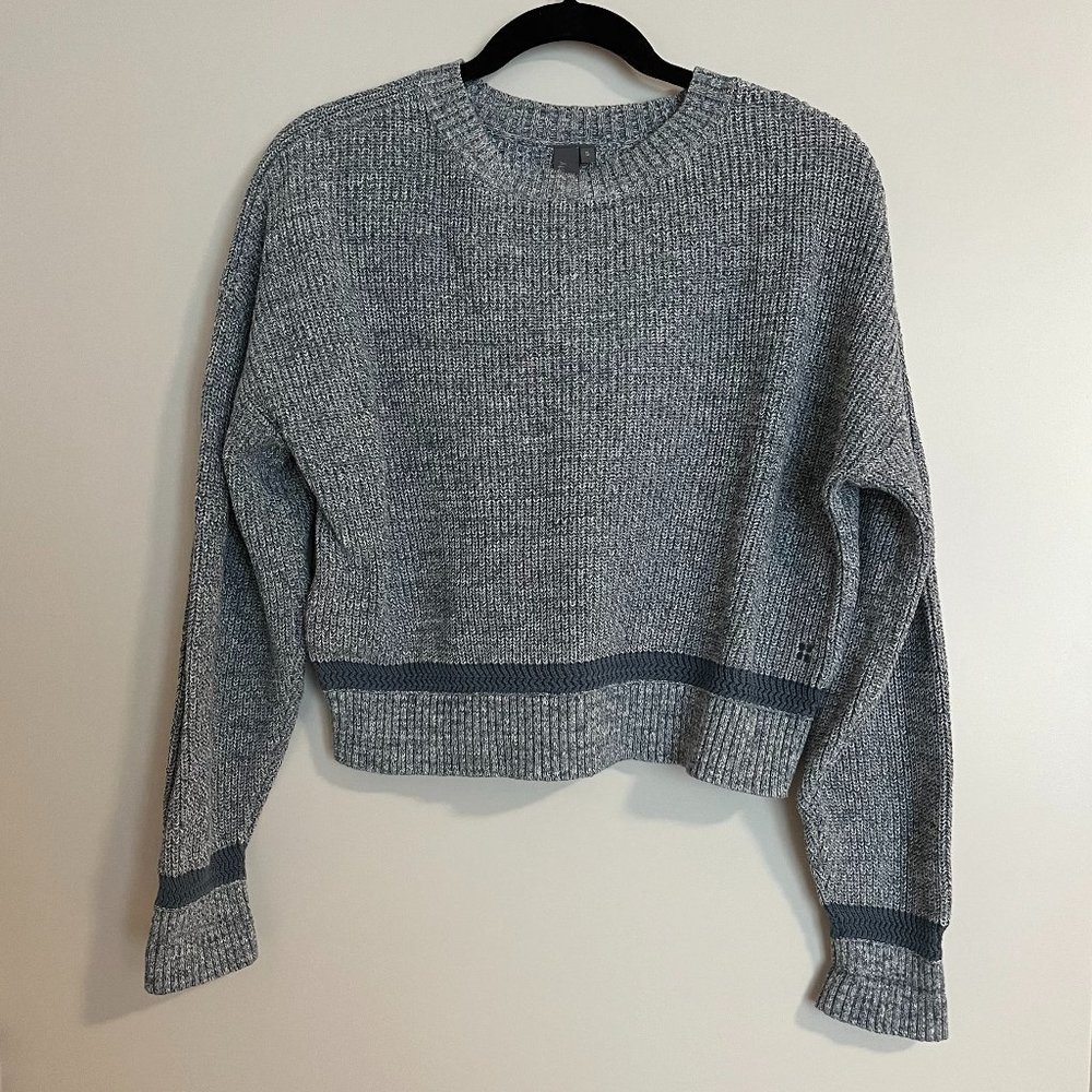 Sweaty Betty Cotton Marl Sweater in Blue